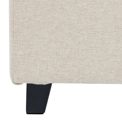 HOMCOM Small Ottoman, Square Footstool with Side Pocket, Rubber Wood Legs and Padded Seat for Living Room Additional View 28