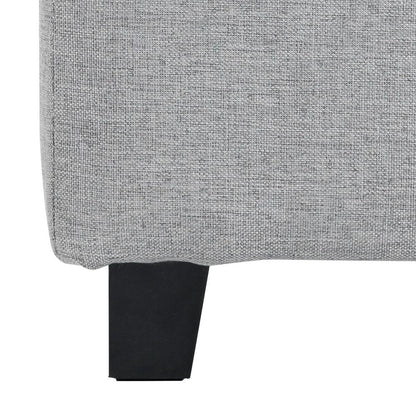 HOMCOM Square Footstool, Small Ottoman with Side Pocket, Linen Fabric Footrest Foot Stool with Rubber Wood Legs and Padded Seat for Living Room, Entryway, 35 x 35 x 35cm Additional View 24