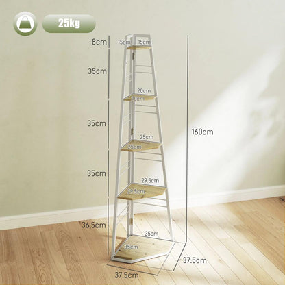 HOMCOM Five-Tier Corner Shelf Additional View 14