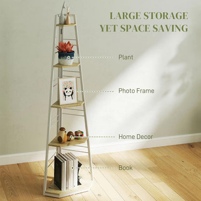 HOMCOM Five-Tier Corner Shelf Additional View 15