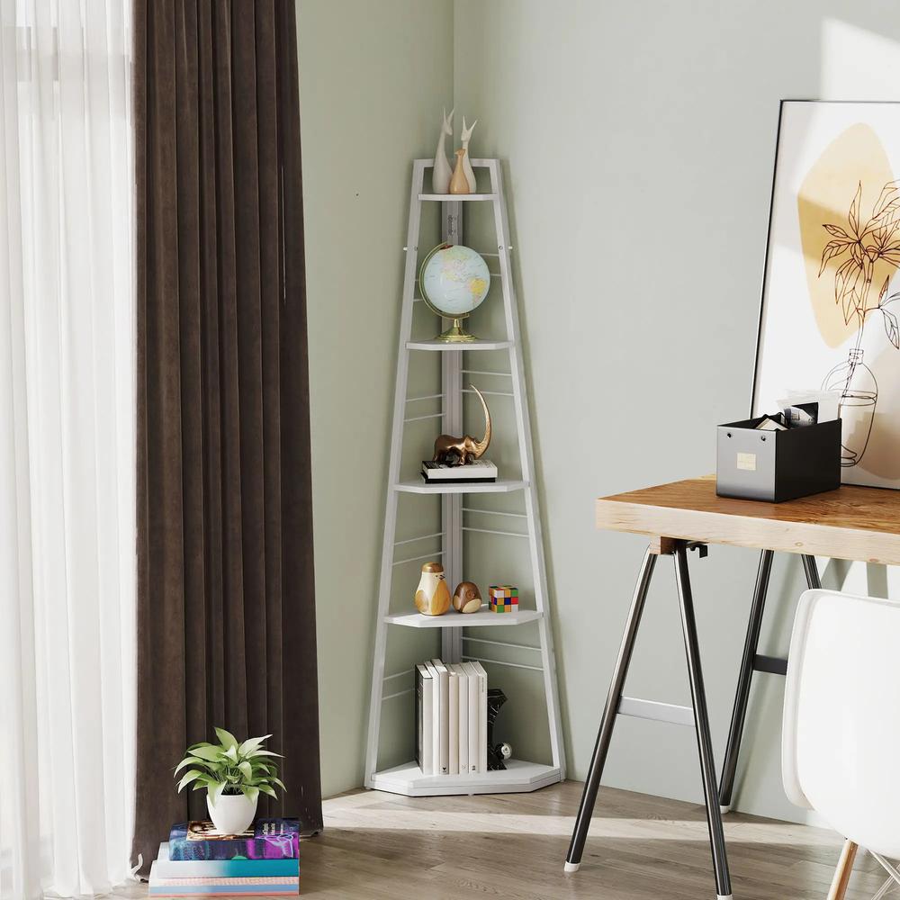 HOMCOM Five-Tier Corner Shelf Additional View 2