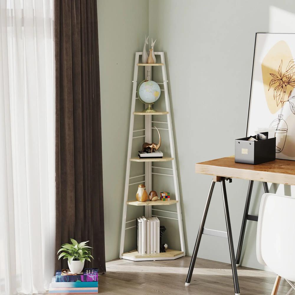 HOMCOM Five-Tier Corner Shelf Additional View 21