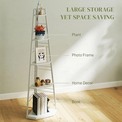 HOMCOM Five-Tier Corner Shelf Additional View 4