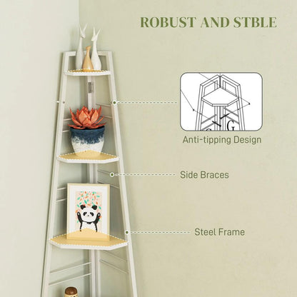 HOMCOM Five-Tier Corner Shelf Additional View 5