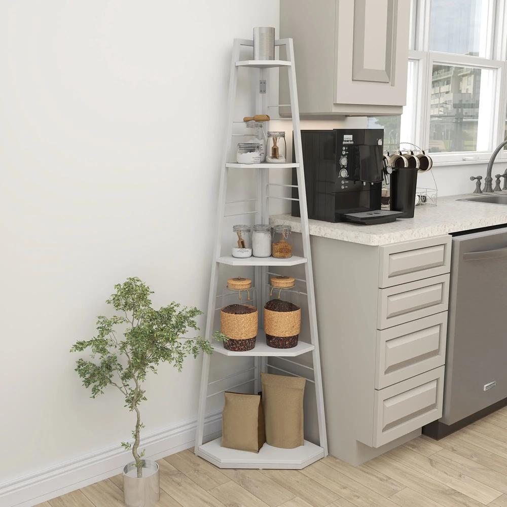 HOMCOM Five-Tier Corner Shelf Additional View 8