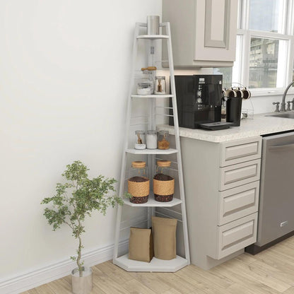 HOMCOM Five-Tier Corner Shelf Additional View 8