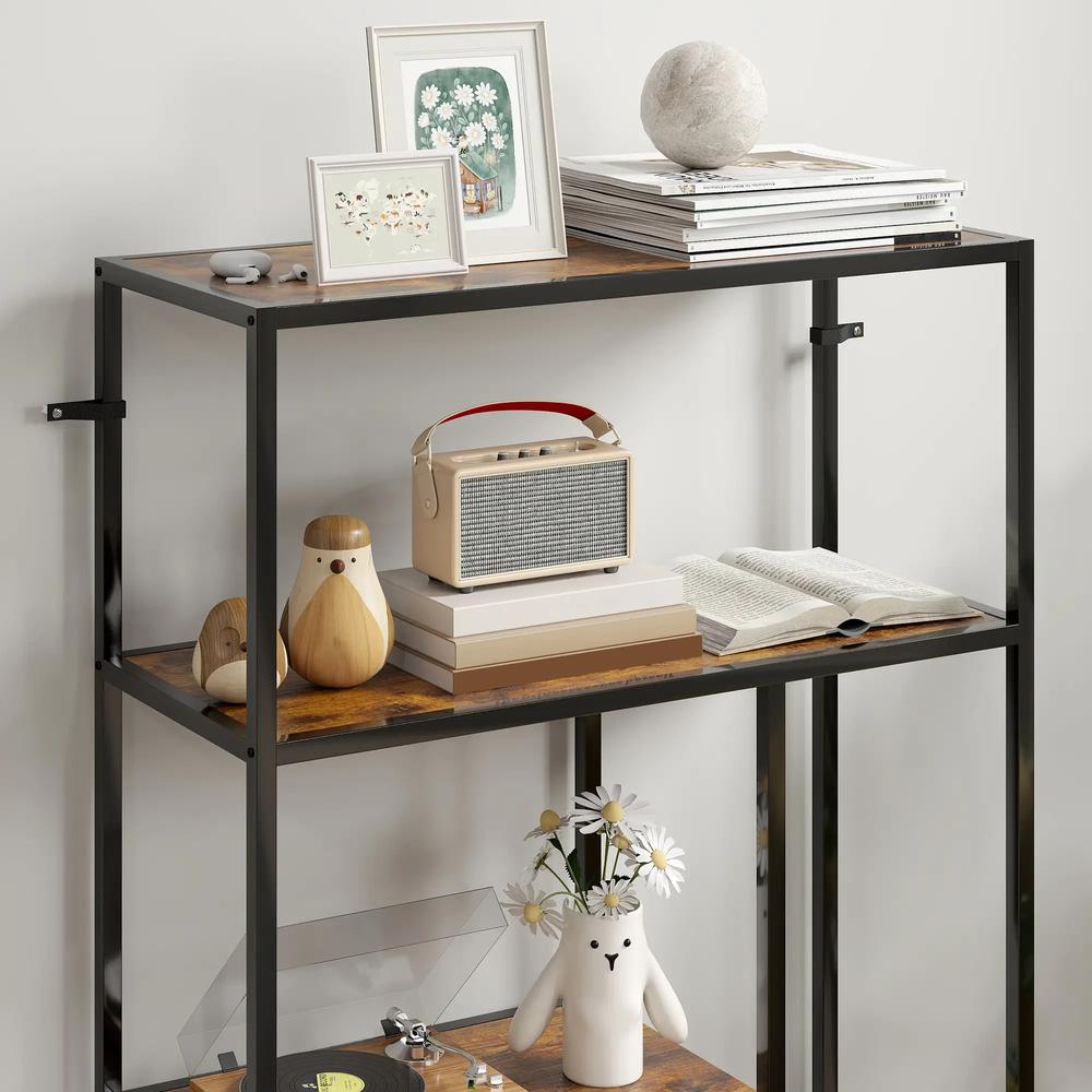 HOMCOM 4-Tier Bookshelf with Open Shelves Additional View 20