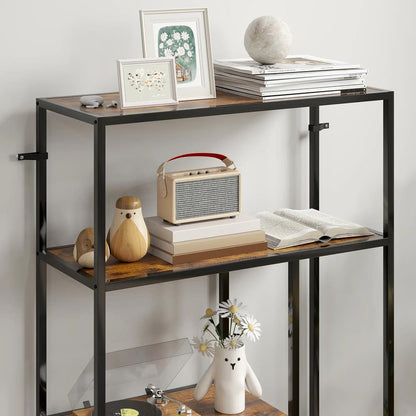 HOMCOM 4-Tier Bookshelf with Open Shelves Additional View 20