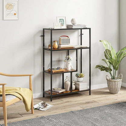 HOMCOM 4-Tier Bookshelf with Open Shelves Additional View 21