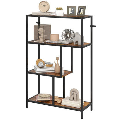 HOMCOM 4-Tier Bookshelf with Open Shelves Additional View 22
