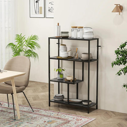HOMCOM 4-Tier Bookshelf with Open Shelves Additional View 6