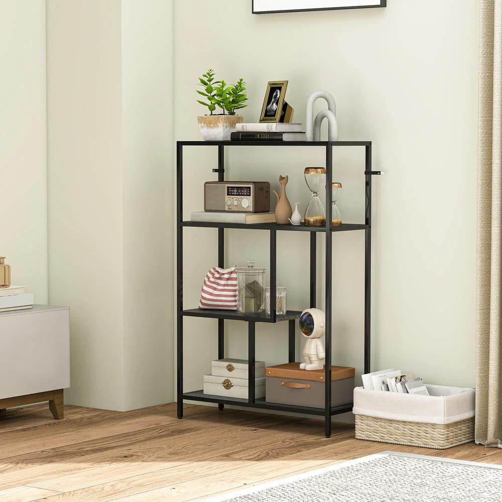 HOMCOM 4-Tier Bookshelf with Open Shelves Additional View 7