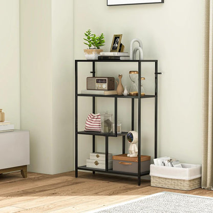 HOMCOM 4-Tier Bookshelf with Open Shelves Additional View 7