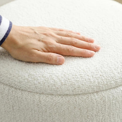 HOMCOM Nesting Round Ottoman with Storage Set of 2 Additional View 9