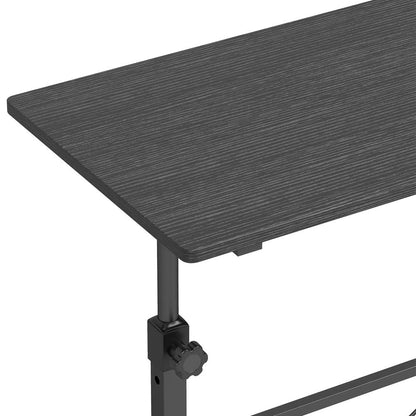 HOMCOM Overbed Table Adjustable Height Sofa Side Table with Wheels 80 x 40 cm Additional View 9