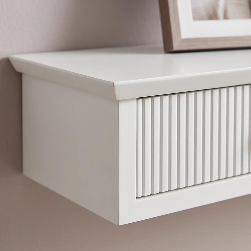 HOMCOM Shelf Wall-Mounted Storage Shelf Shelving Unit MDF 93 x 15 x 10 cm Entryway Kitchen Living Room Additional View 13