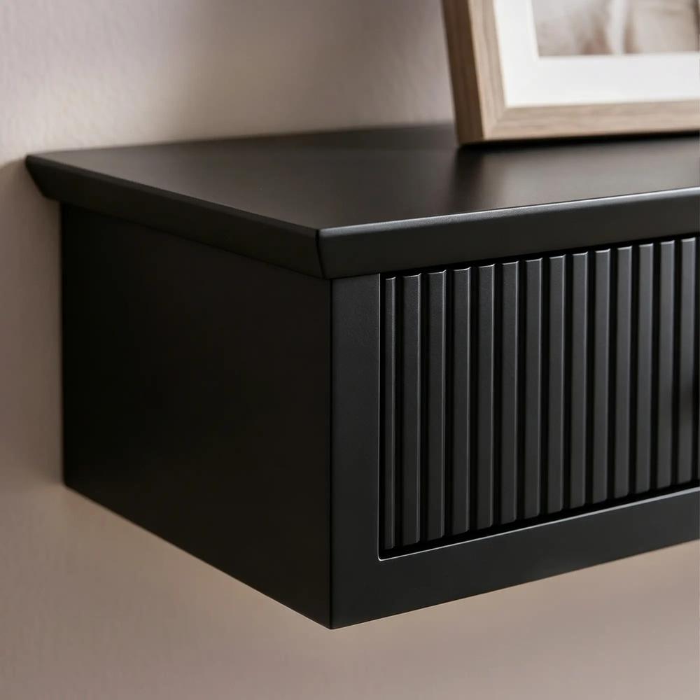 HOMCOM Shelf Wall-Mounted Storage Shelf Shelving Unit MDF 93 x 15 x 10 cm Entryway Kitchen Living Room Additional View 28