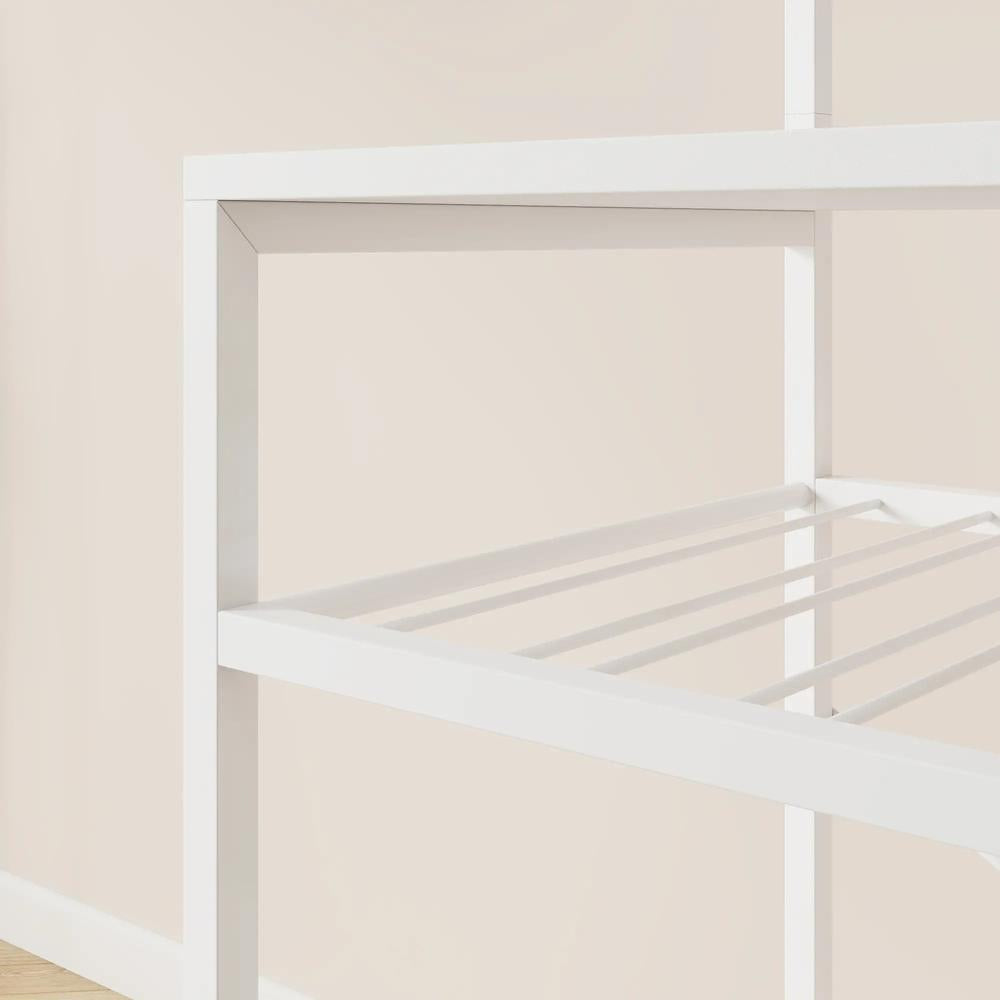 HOMCOM Freestanding Shelving Unit, Industrial Storage Shelf with 6 Hooks and Wine Rack for Living Room, Home Office Additional View 11
