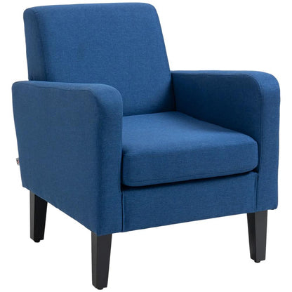 HOMCOM Linen-Look Boxy Armchair Additional View 11