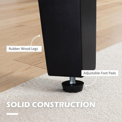 HOMCOM Linen-Look Boxy Armchair Additional View 17