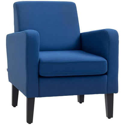 HOMCOM Linen-Look Boxy Armchair Additional View 10