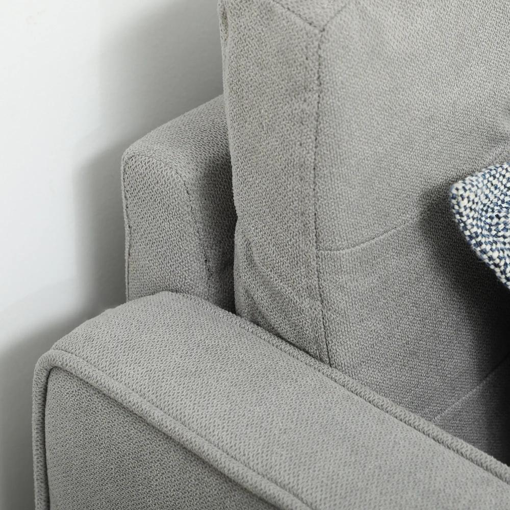 HOMCOM 2 Seater Storage Sofa, Fabric Couch with Hidden Under Seat Storage, Thick Cushions, Compact Space Saving Settee with Rubberwood Legs for Living Room, Apartment Additional View 19
