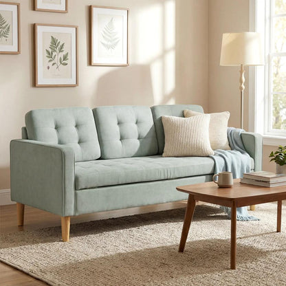HOMCOM 3 Seater Sofa, 169cm Couch with Hidden Storage, Wood Legs Additional View 10
