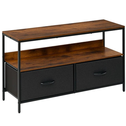 HOMCOM TV Stand Cabinet with 2 Foldable Drawers Additional View 22