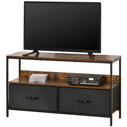 HOMCOM TV Stand Cabinet with 2 Foldable Drawers Additional View 31