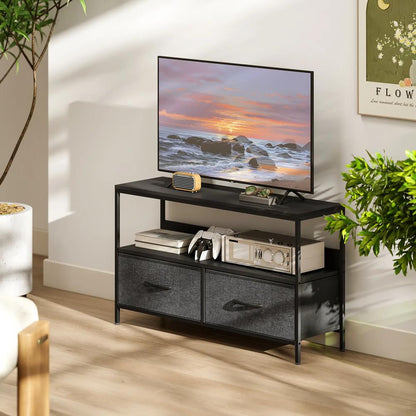 HOMCOM TV Stand Cabinet with 2 Foldable Drawers Additional View 7