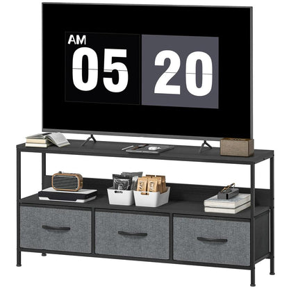 HOMCOM TV Stand Cabinet with 3 Foldable Drawers Additional View 11