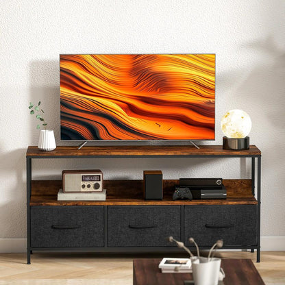HOMCOM TV Stand Cabinet with 3 Foldable Drawers Additional View 20