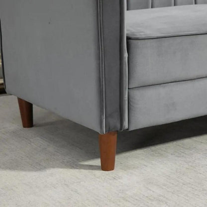 HOMCOM Velvet-Feel Three-Seater Sofa Bed Additional View 34