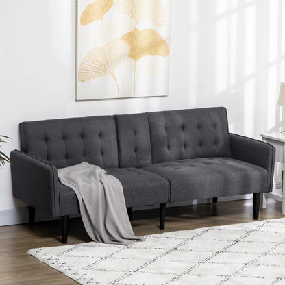 HOMCOM Three-Seater Sofa Bed, with Cupholders Additional View 13