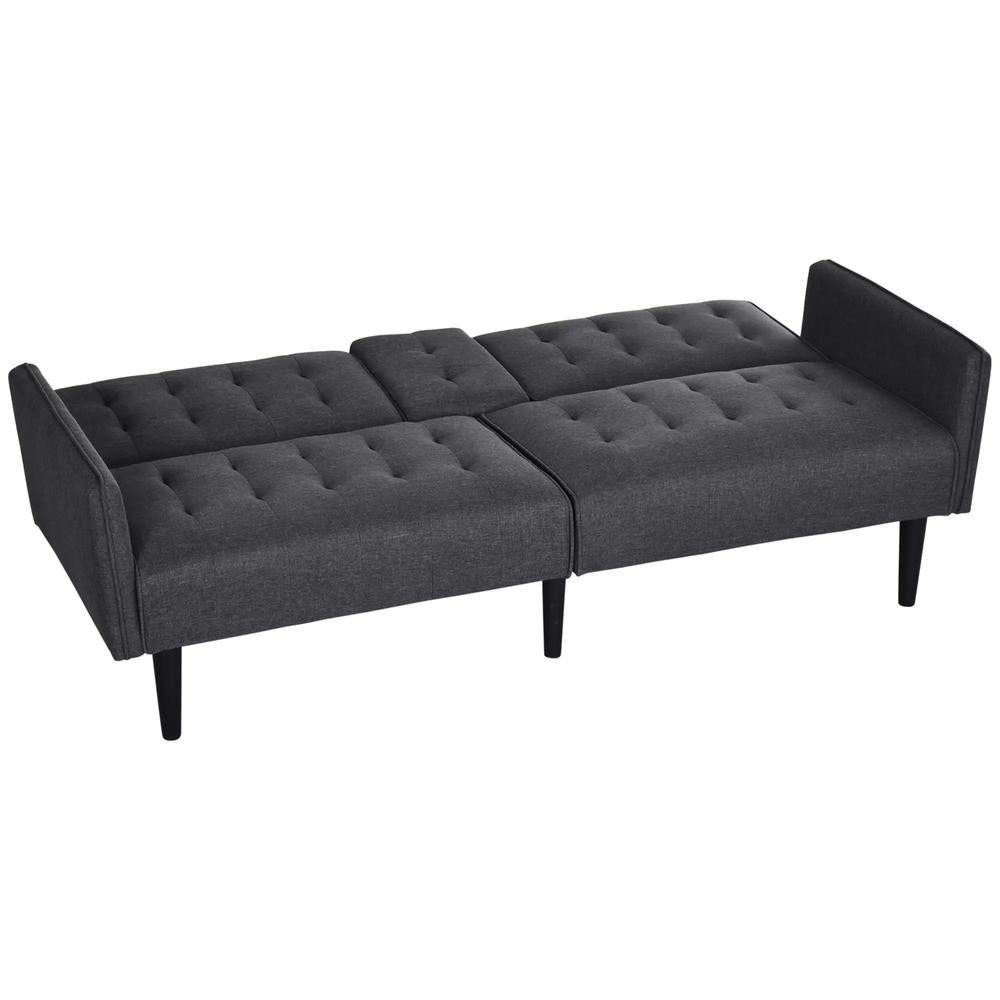 HOMCOM Three-Seater Sofa Bed, with Cupholders Additional View 21