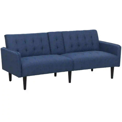 HOMCOM Three-Seater Sofa Bed, with Cupholders