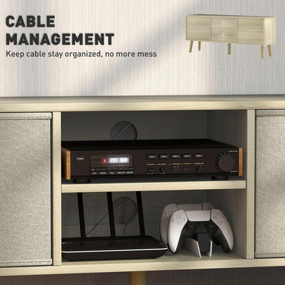 HOMCOM TV Cabinet Stand Unit for TVs up to 50'' with Foldable Drawers, Entertainment Centre for Living Room Additional View 17