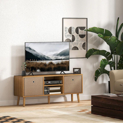 HOMCOM TV Cabinet Stand Unit for TVs up to 50'' with Foldable Drawers, Entertainment Centre for Living Room Additional View 2
