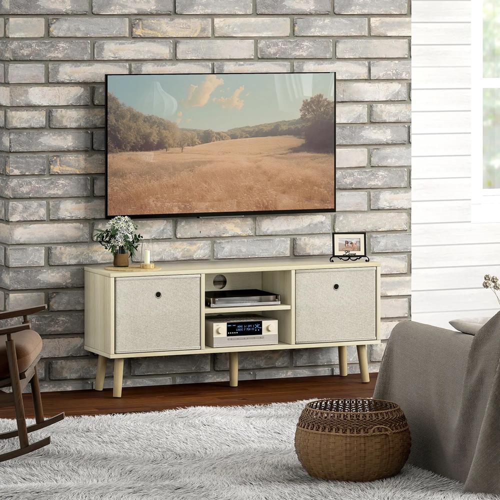 HOMCOM TV Cabinet Stand Unit for TVs up to 50'' with Foldable Drawers, Entertainment Centre for Living Room Additional View 21