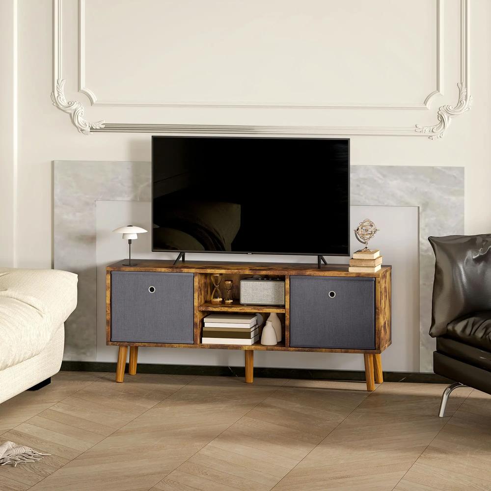 HOMCOM TV Cabinet Stand Unit for TVs up to 50'' with Foldable Drawers, Entertainment Centre for Living Room Additional View 30