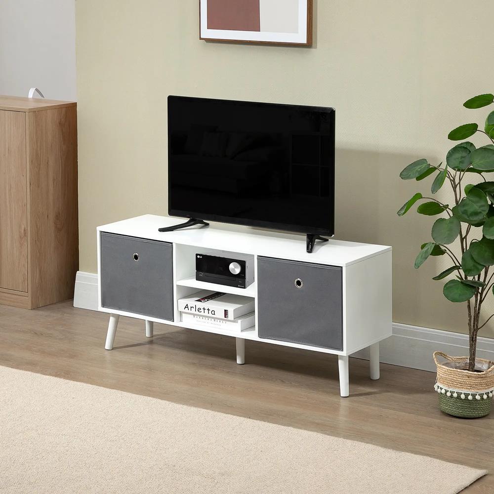 HOMCOM TV Cabinet Stand Unit for TVs up to 50'' with Foldable Drawers, Entertainment Centre for Living Room Additional View 35