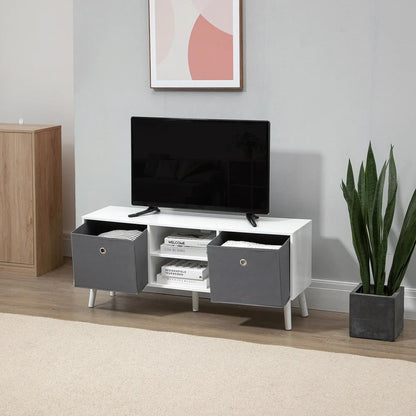 HOMCOM TV Cabinet Stand Unit for TVs up to 50'' with Foldable Drawers, Entertainment Centre for Living Room Additional View 41