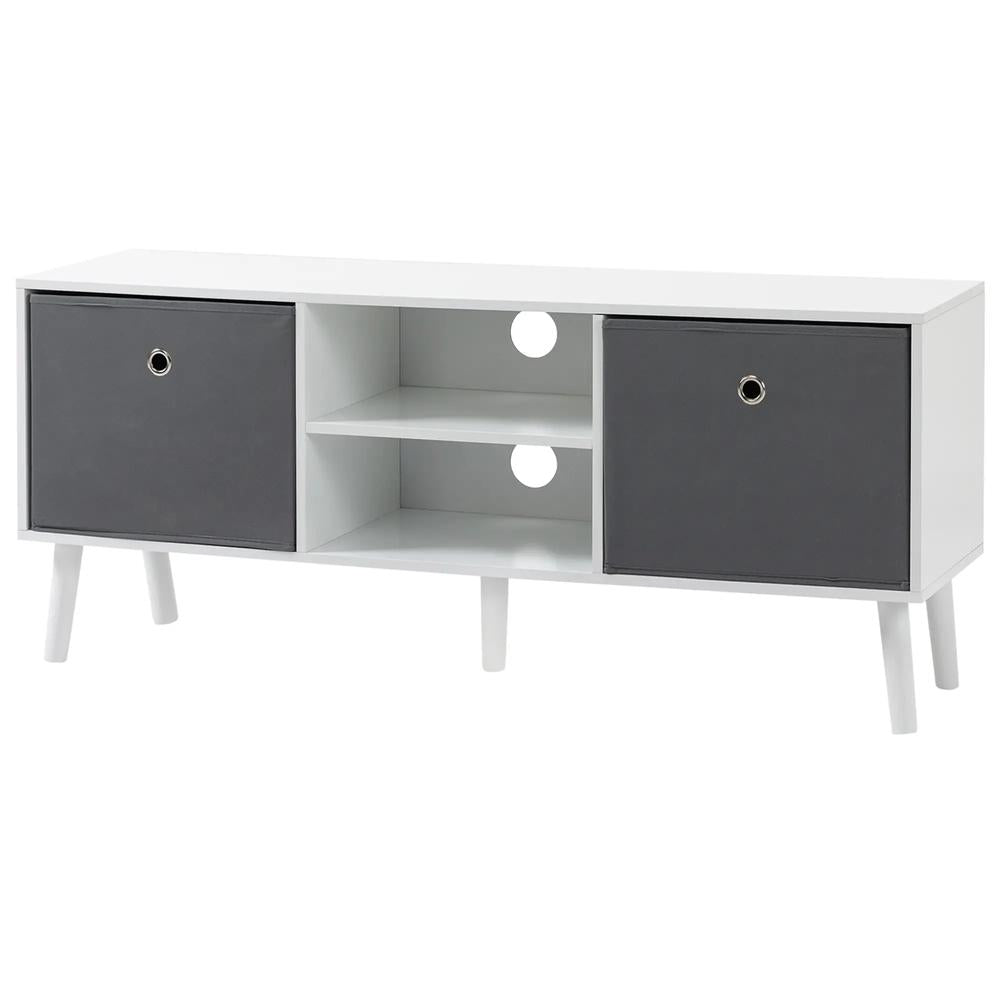 HOMCOM TV Cabinet Stand Unit for TVs up to 50'' with Foldable Drawers, Entertainment Centre for Living Room Additional View 43