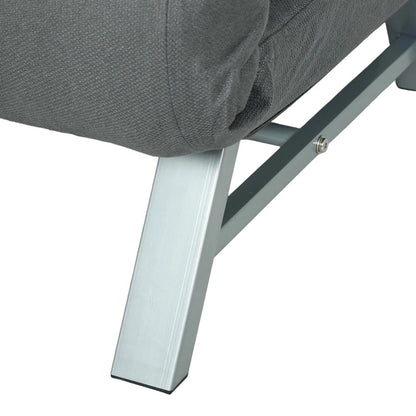 HOMCOM Single Sofa Bed, 3-in-1 Convertible Folding Chair Bed with Adjustable Backrest, Removable Armrests Additional View 11