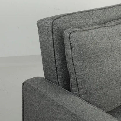 HOMCOM Double Sofa Bed Click Clack Sofa Bed Pull Out Bed with Adjustable Backrest for Living Room and Bedroom Grey Additional View 10