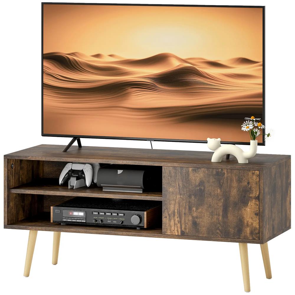 HOMCOM TV Stand up to 55 Inches, TV Unit with Open Shelves and Cable Holes Additional View 11
