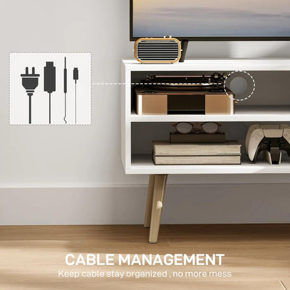 HOMCOM TV Stand up to 55 Inches, TV Unit with Open Shelves and Cable Holes Additional View 16