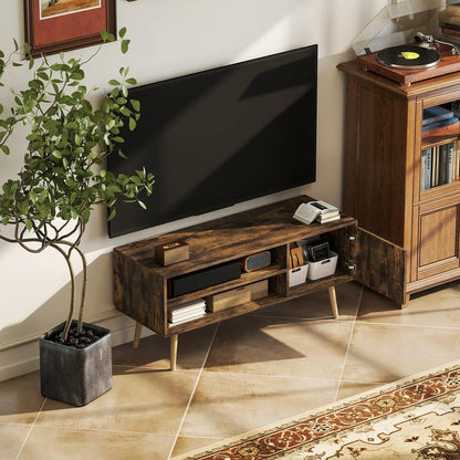 HOMCOM TV Stand up to 55 Inches, TV Unit with Open Shelves and Cable Holes Additional View 8