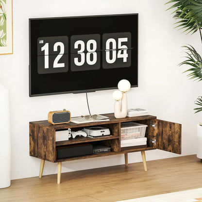 HOMCOM TV Stand up to 55 Inches, TV Unit with Open Shelves and Cable Holes Additional View 10