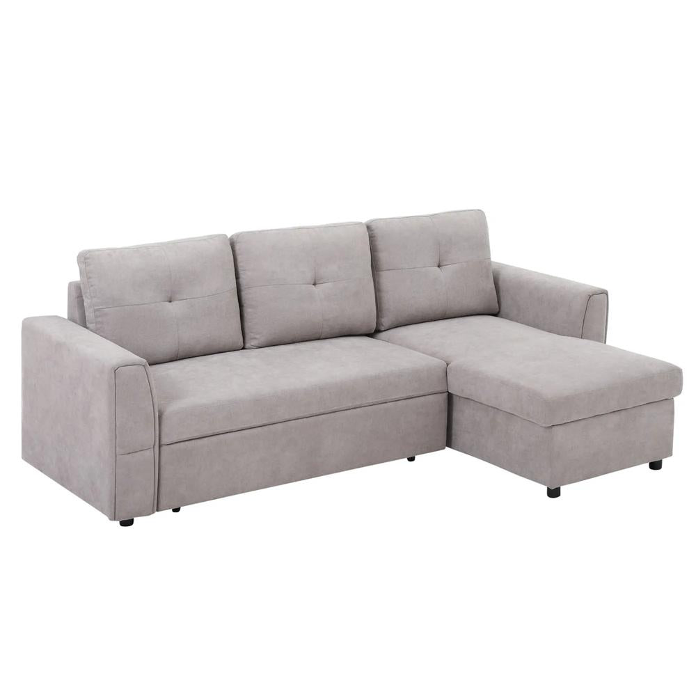 HOMCOM 3 Seater Sofa Bed, Pull Out Sofa Bed with Storage for Living Room Additional View 13